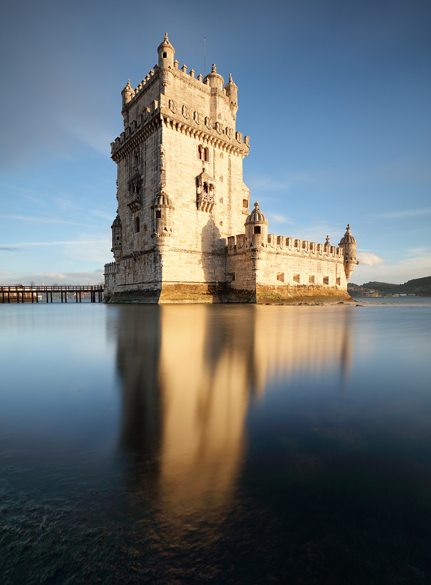 Belem tower with reflection