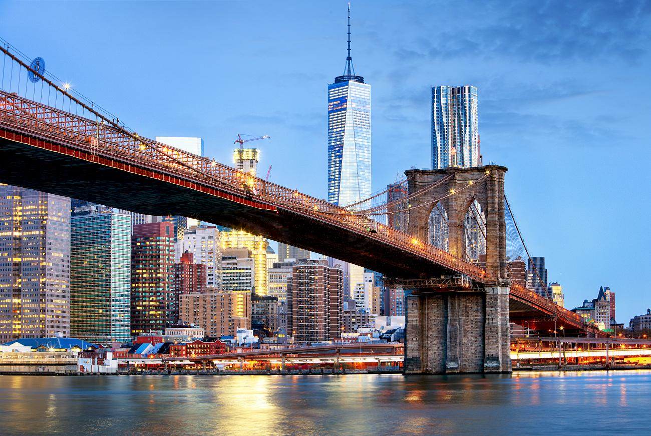 Brooklyn bridge and WTC Freedom tower