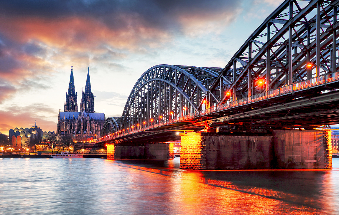 Cologne Cathedral and Hohenzollern bridge 