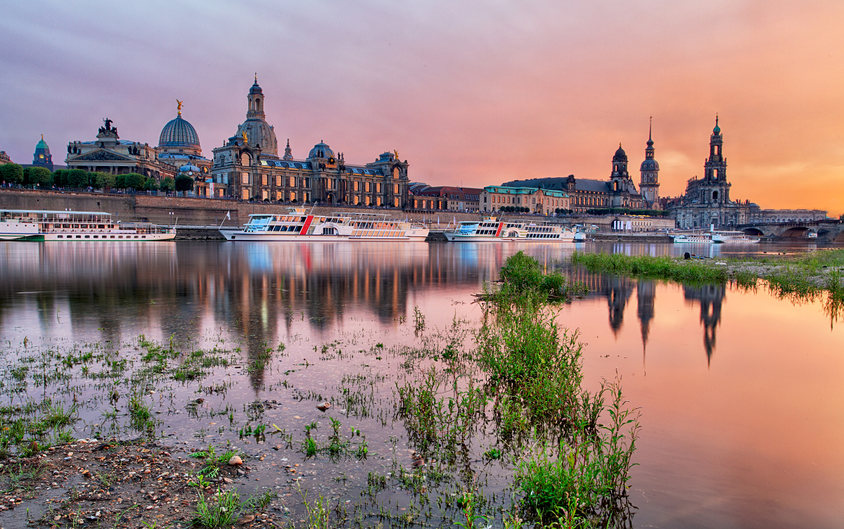 Dresden at sunset