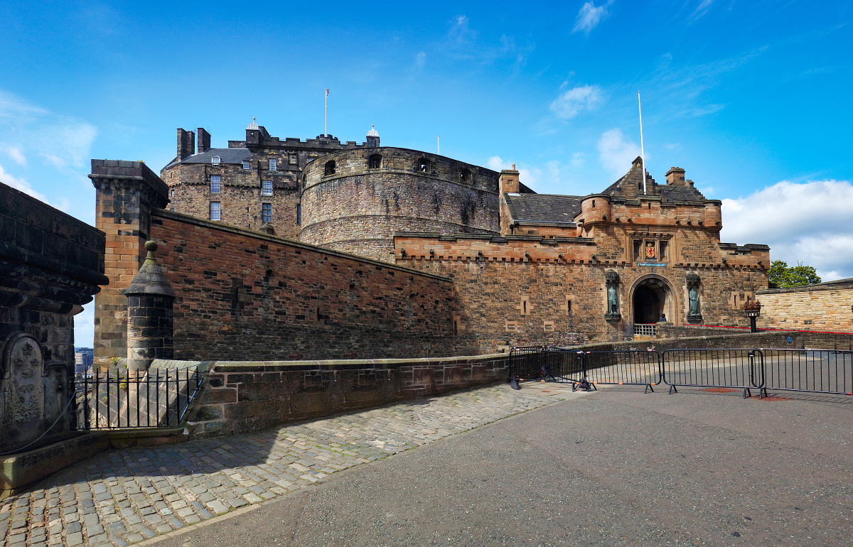 Edinburgh castle from Esplanade