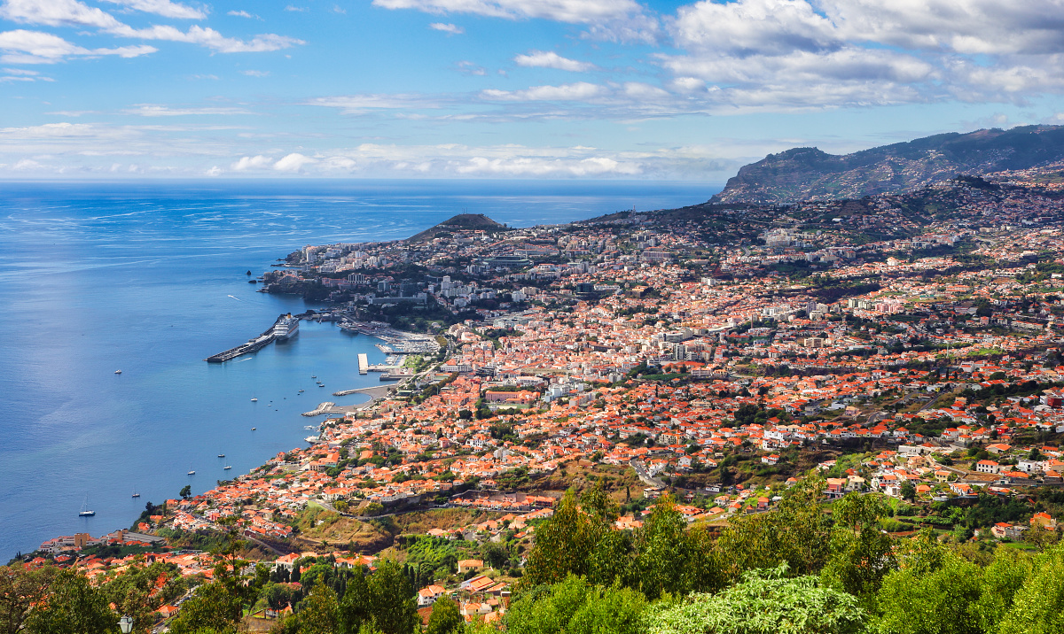 Funchal city in Madeira