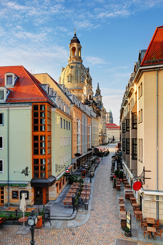 Munzgasse street in Dresden