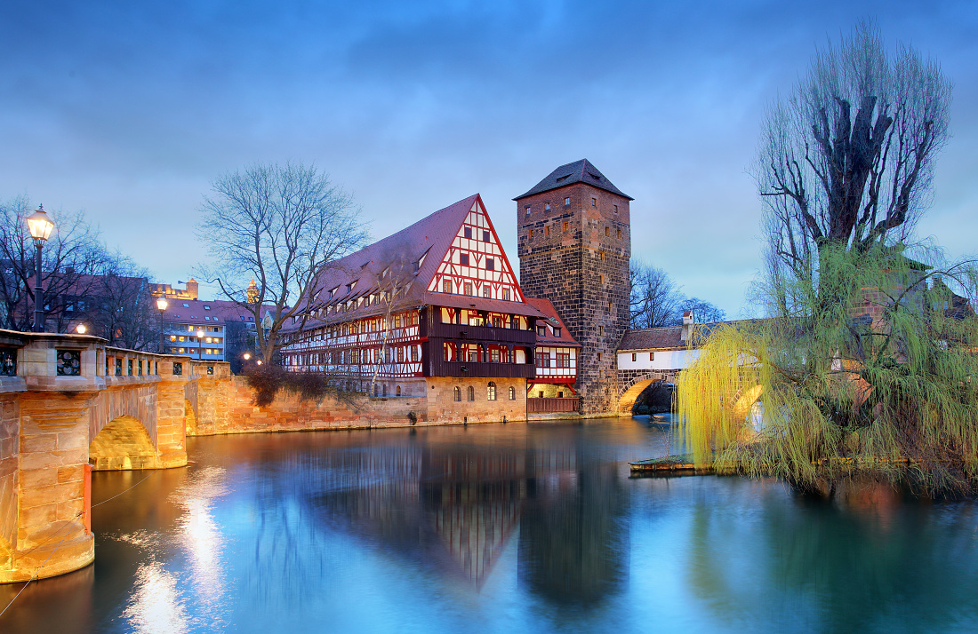 Nuremberg - Riverside of Pegnitz river