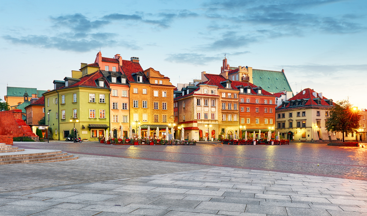 Old Houses in Warsaw - Plac Zamkowy