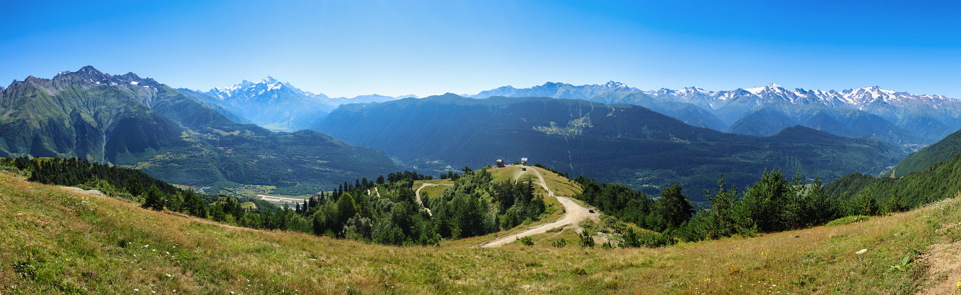 Panorama of Caucasus from Koruldi lakes