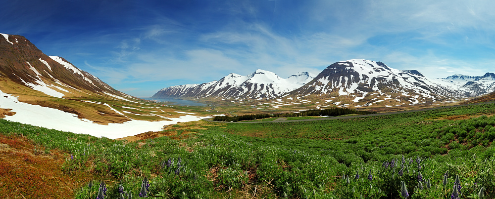 Panoráma severného Islandu