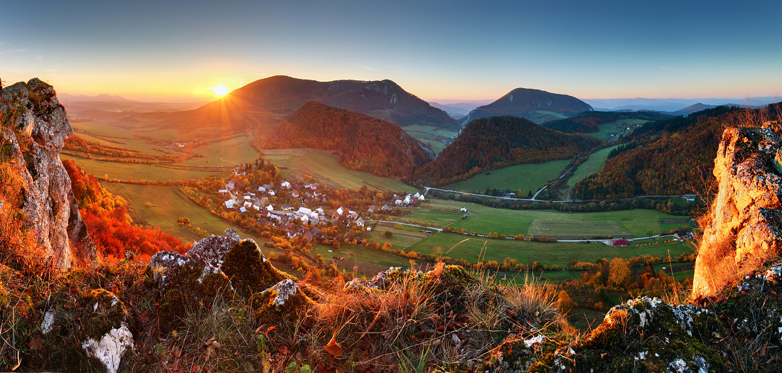 Panoráma z kopca Bosmany