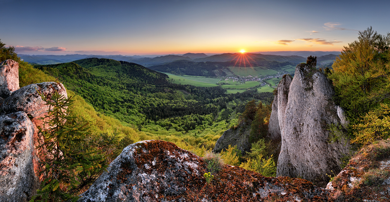 Súľovské skaly z vrchu Žibrid