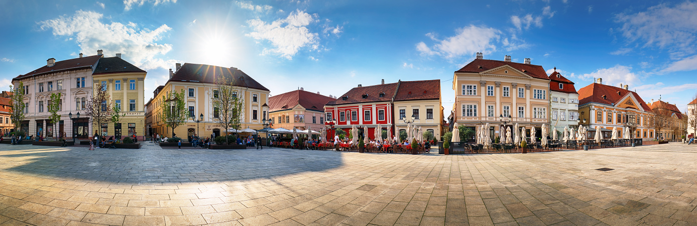 Szechenyi Square - panorama, Győr