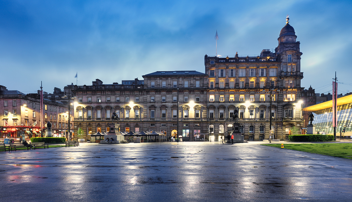 View of George Square in Glasgow