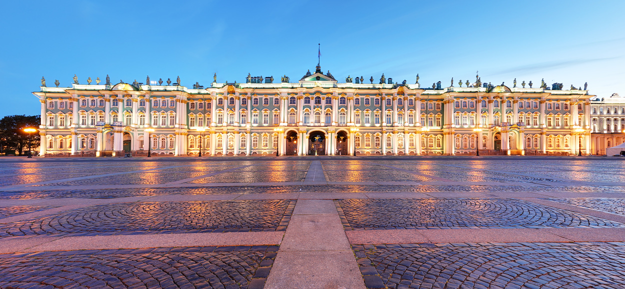 Winter Palace at night
