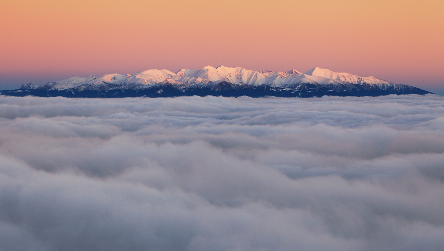 Západné Tatry z Malej Fatry