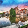 Bruges at dramatic sunset