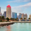 Doha skyline at day, Qatar