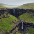 Fossa Waterfall on island Streymoy.