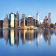 New York downtown panorama
