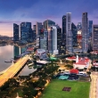 Panorama of Singapore skyline