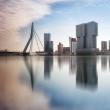 Rotterdam Skyline with Erasmusbrug bridge