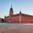 Royal Castle in Warsaw at sunrise