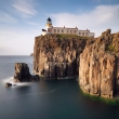 Sea coast cliff - Lighthouse Neist point