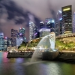 Singapore - Merlion at night