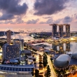 Singapore panorama at sunrise