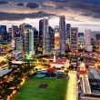 Singapore Skyline - aerial view