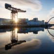 Sunrise in Glasgow with Clyde Arc