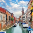 Venice canal with ship