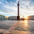 Winter Palace square at sunrise